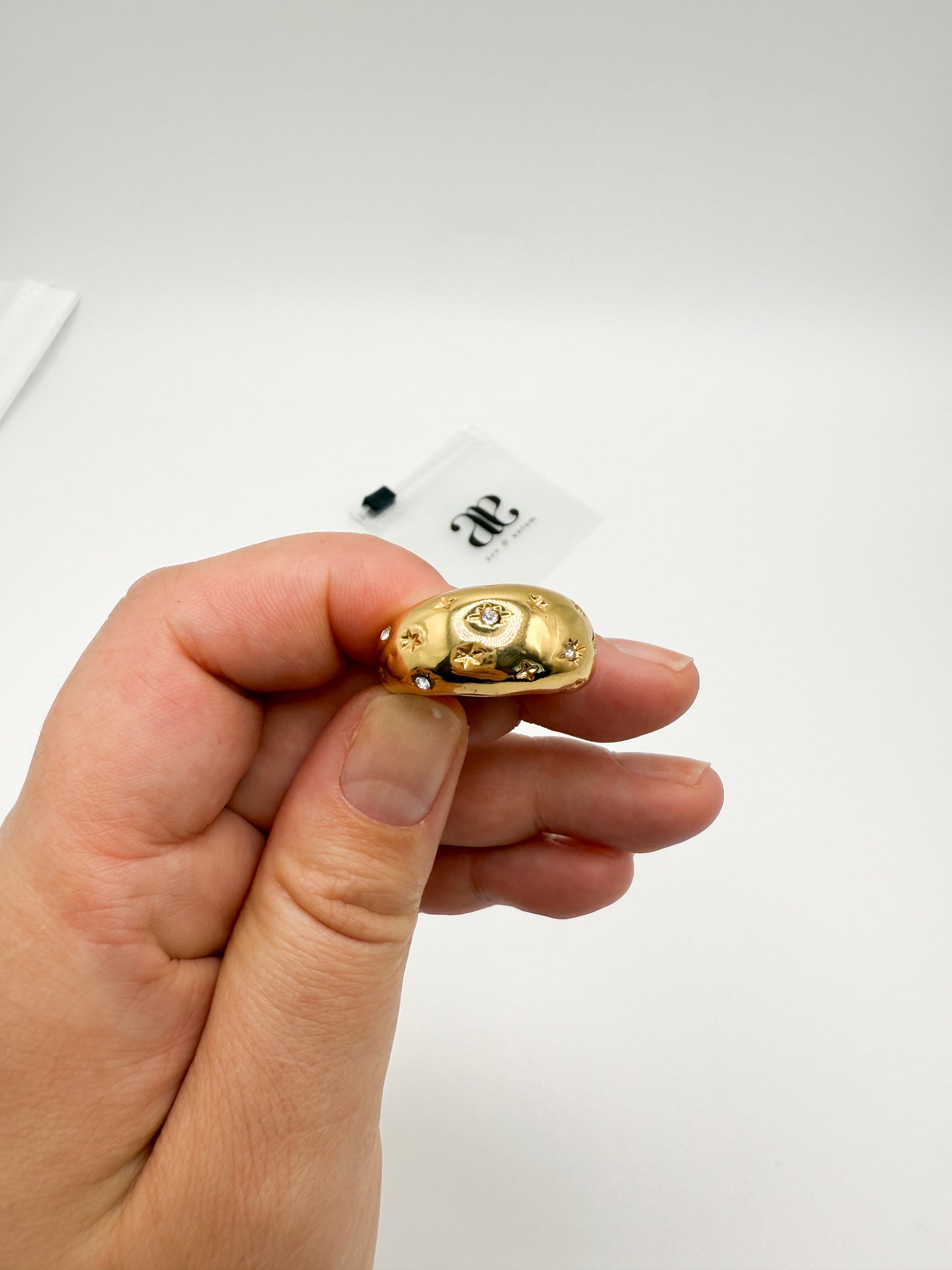 000 SAMPLE | DIAMANTE' DOME RING SIZE 10