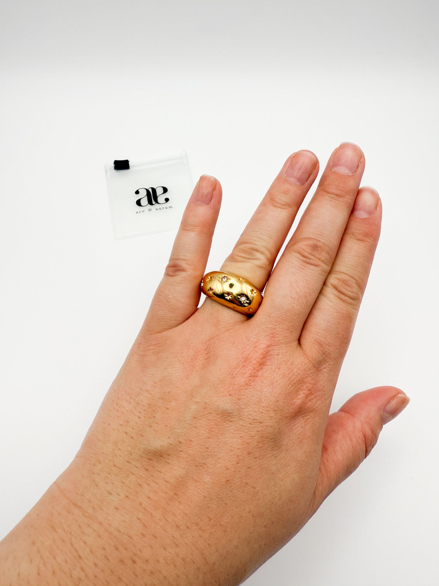 000 SAMPLE | DIAMANTE' DOME RING SIZE 10