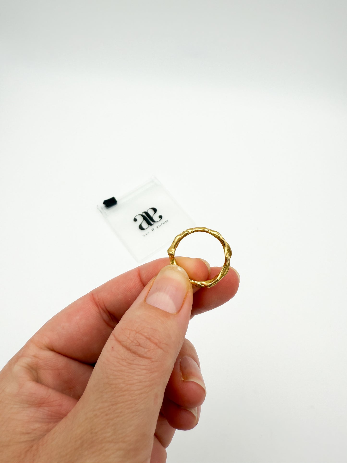 000 SAMPLE | TEXTURED STACKER RING SIZE 8